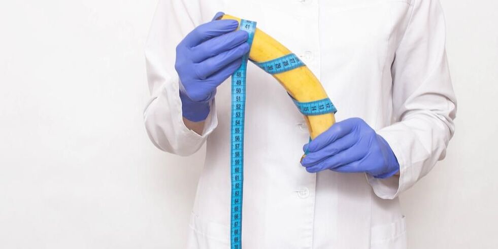een banaan in een centimeter symboliseert een penis vergroot met frisdrank
